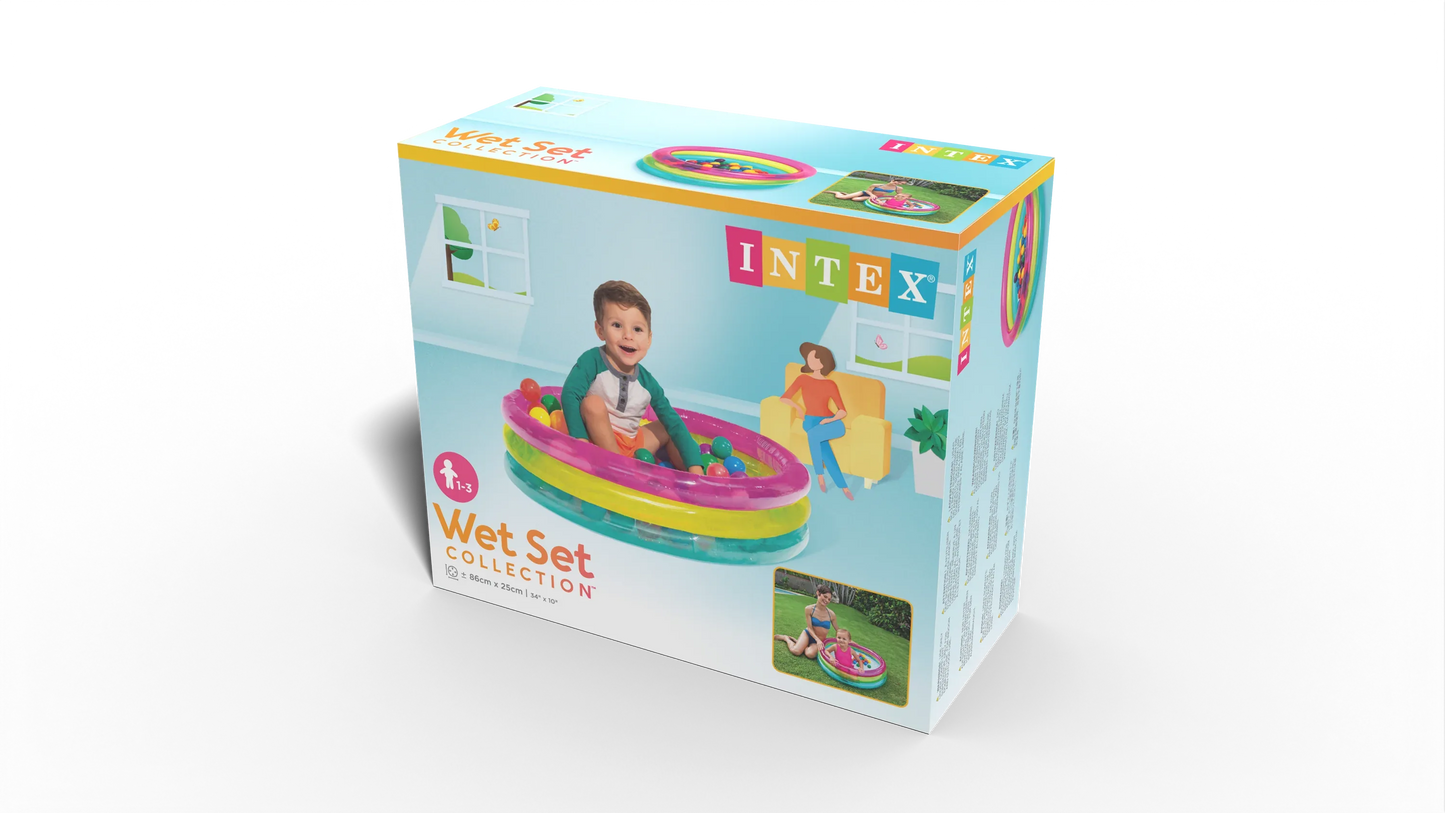 Intex 3 Ring Baby Ball Pit 48674 - Mekamart Australia