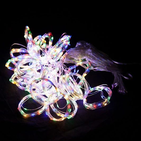 Samland 750 LED 620cmx240cm Copper Wire Curtain Light in Multi Colour - Mekamart Australia