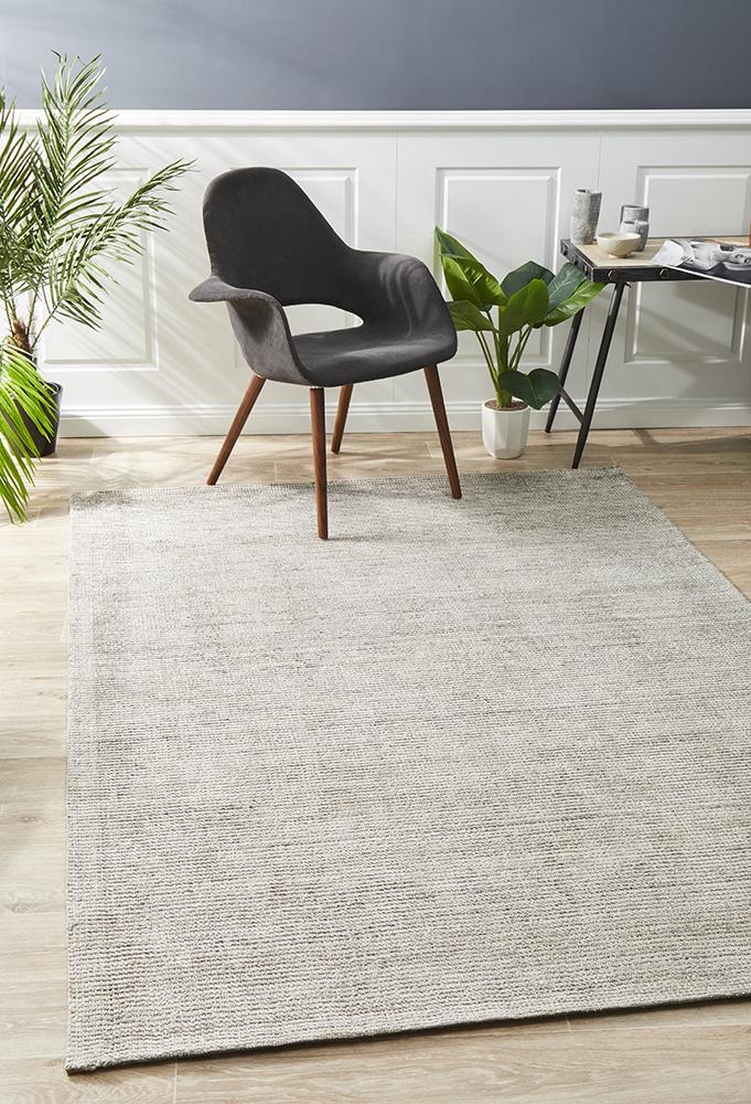 Allure Stone Cotton Rayon Rug by Rug Culture - 400x300CM