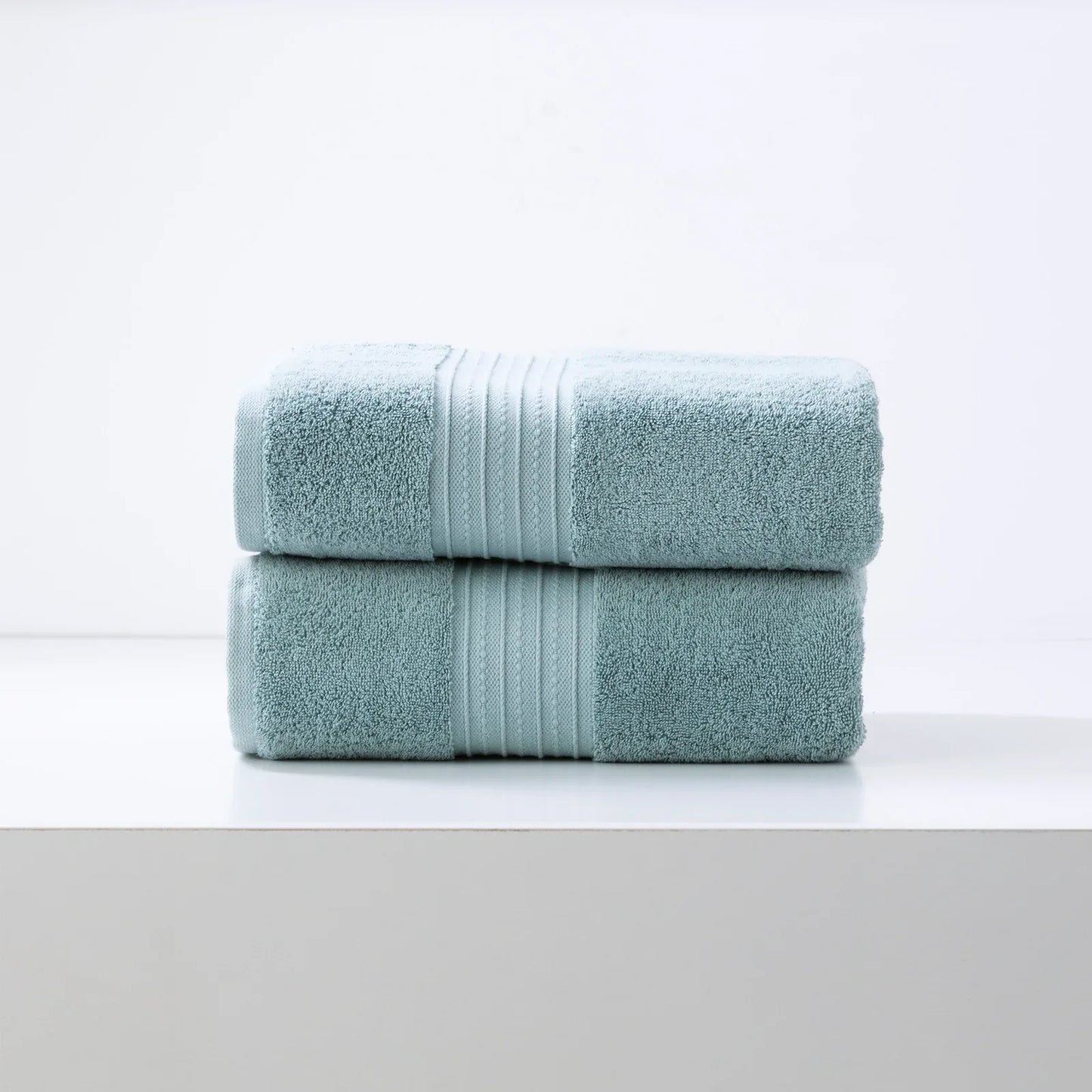 Brentwood 650 GSM Low Twist 2 Pack Gray Mist Bath Sheet by Renee Taylor - Mekamart Australia