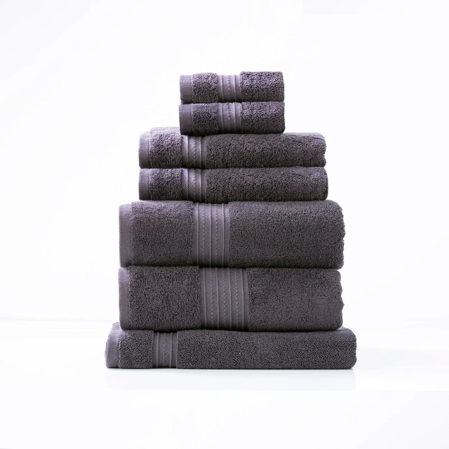 Brentwood 650 GSM Low Twist 7 Piece Carbon Bath Sheet by Renee Taylor - Mekamart Australia