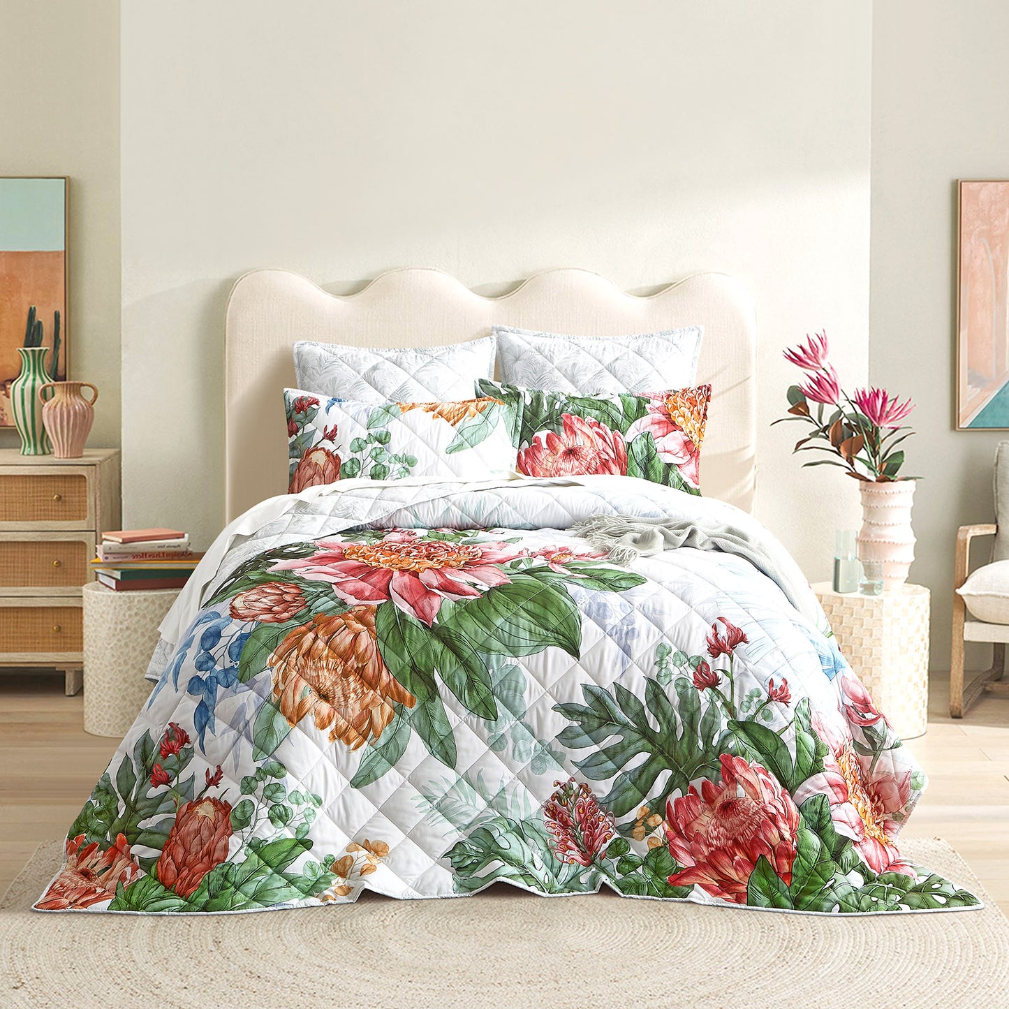 Florence Quilted Reversible Queen/King Coverlet Set by Renee Taylor
