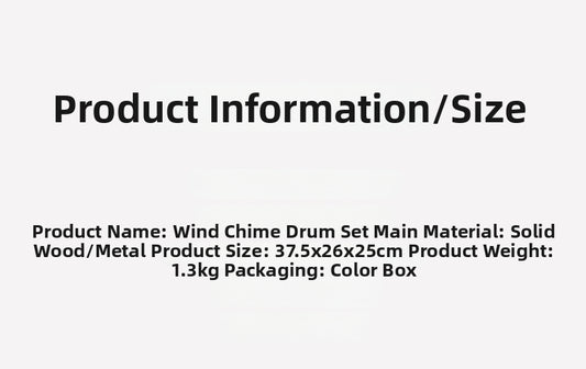 Multifunctional Wooden Frog Drum Set Toy for Kids