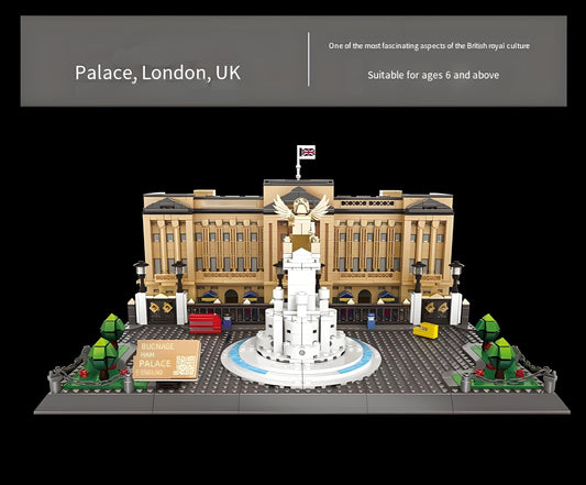 Buckingham Palace Mini Building Blocks Model – Iconic Landmark for Display, Gift & Educational Play (Beige) | Other Architectural Models Available In-Store