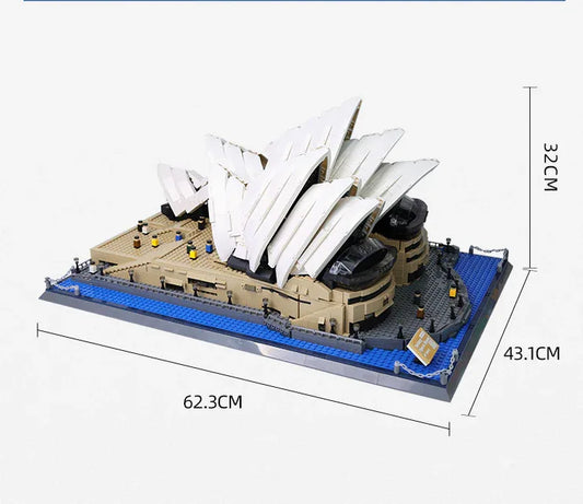Sydney Opera House Mini Building Blocks Model – Iconic Architectural Masterpiece for Home Display, Gifts & Creative Play (White) | Other Architectural Models Available In-Store - Mekamart Australia