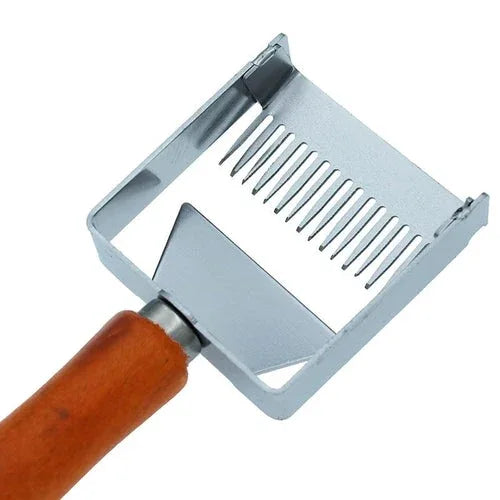 Uncapping Fork Iron Honeycomb Honey Scraper Wooden Handle Beekeeping Tools - Mekamart Australia
