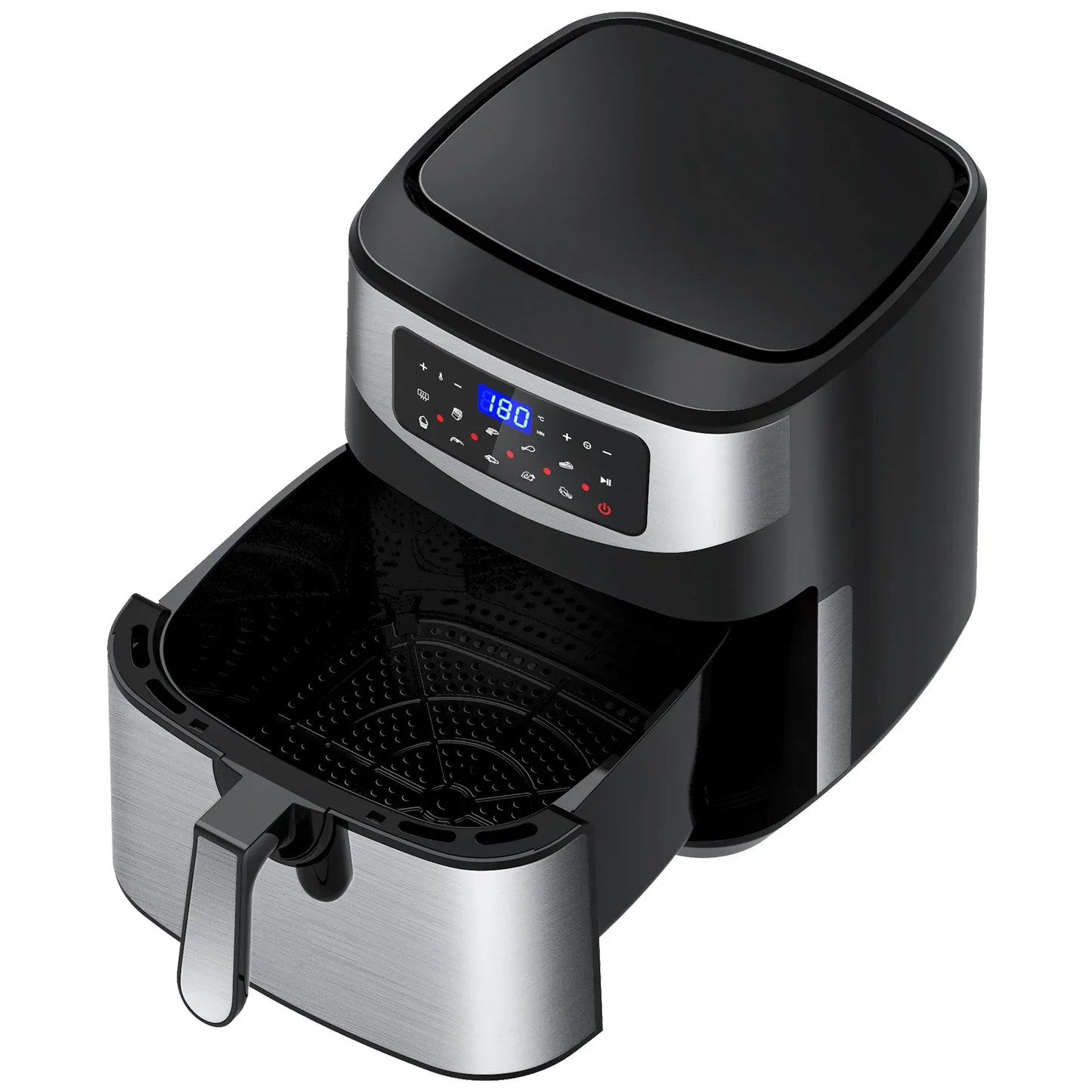 Kitchen Couture 12 Litre Air Fryer Multifunctional LCD One Touch Display Silver - Mekamart Australia