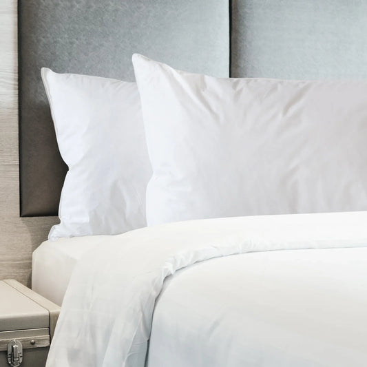 Royal Comfort 1800GSM Duck Feather Down Topper And 1000GSM 2 Duck Pillows Set - Queen - White - Mekamart Australia