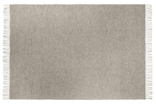 Chiswick Throw - Merino Wool/Cashmere - Stone - Mekamart Australia
