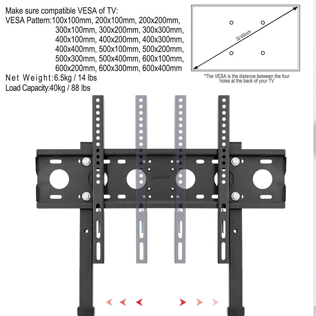 TV Stand Base Mount Bracket Swivel for 32-65 LED LCD Screen