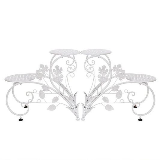 Set of 2 Plant Stand Wedding Garden Flower Shelf Rack - Mekamart Australia