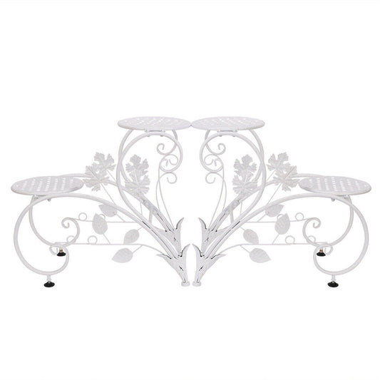 Set of 2 Plant Stand Wedding Garden Flower Shelf Rack