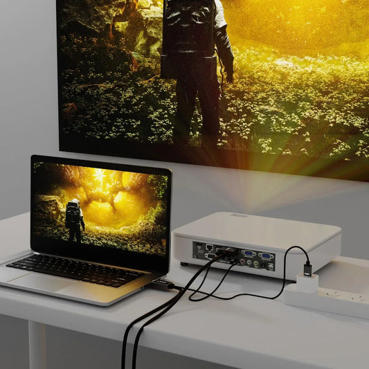 mbeat Tough Link 1.8m HDMI to VGA Cable with USB Power & 3.5mm Audio - Mekamart Australia