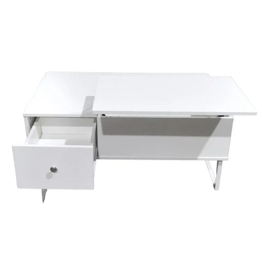 Lift Up White Coffee Table With Storage - Mekamart Australia