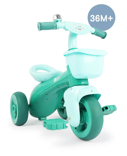 Tricycle Kids Ride-On (Green) - 57.5 x 33.5 x 57.5 cm - Mekamart Australia