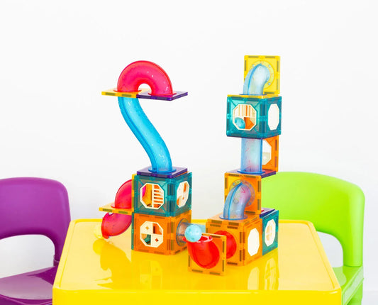 88 Pcs non-toxic STEM Educational, Durable Magnetic Tiles/Puzzle with Storage Bag - Mekamart Australia