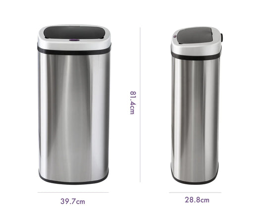 70L Stainless Steel Motion Sensor Rubbish Bin - Mekamart Australia