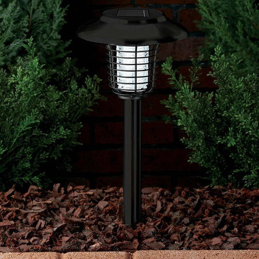 Lenoxx Wireless Solar-Powered Mosquito Killer Lamp (2-Piece, Black) - Mekamart Australia