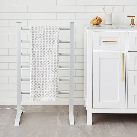 Standing Heated Towel Rail Vertical Warming Towel Rack - Mekamart Australia