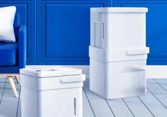 Midea Cube dehumidifier with smart wi-fi, 12L tank for up to 20L per day dehumidification MDDM20 - Mekamart Australia