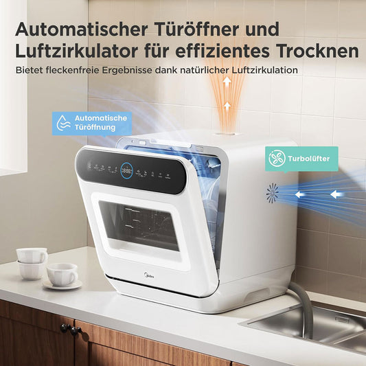 Midea 3rd Generation Bench Top Mini Dishwasher - Mekamart Australia