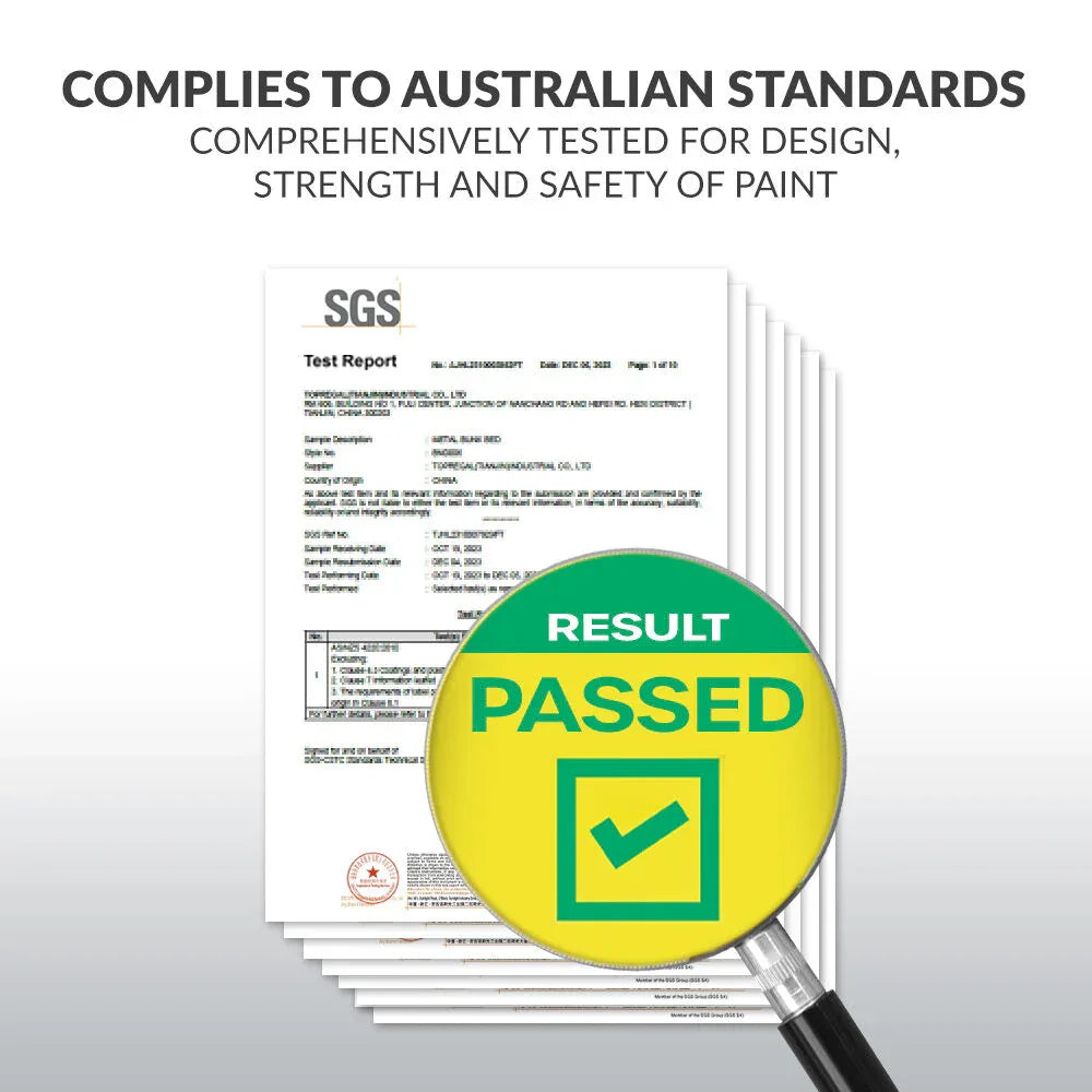 KINGSTON SLUMBER Single Bunk Bed Frame, Solid Pine 2-in-1 Modular Design, Converts to 2 Single Beds, For Kids, Grey - Mekamart Australia