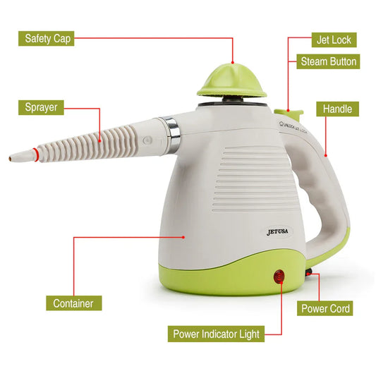 JET-USA Portable Steam Cleaner Multi-Purpose High Pressure Handheld - Mekamart Australia