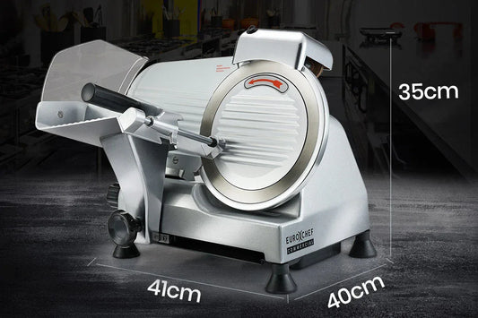 EUROCHEF 8 Inch Commercial Meat Slicer 280W Electric Food Cutting Machine, Deli Shaver Cutter 200mm - Mekamart Australia