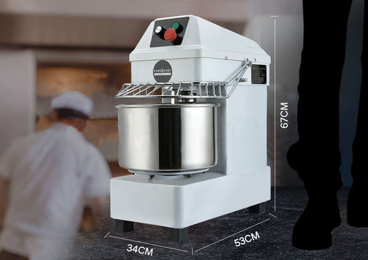 EUROCHEF 10L Spiral Dough Mixer Commercial Machine Bakery Kneader Small Litre - Mekamart Australia