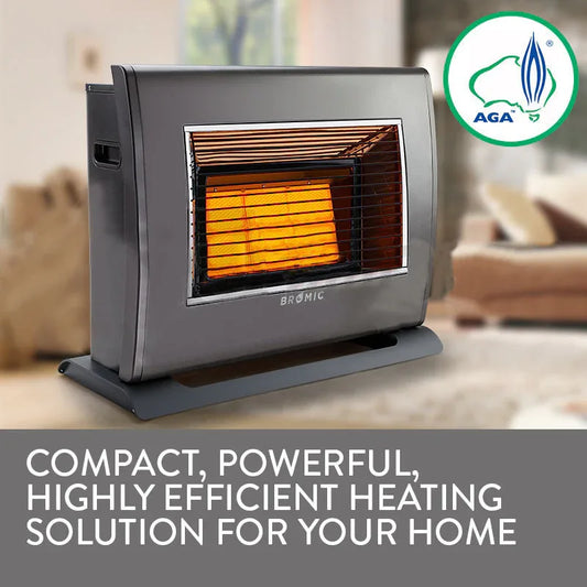 BROMIC Supaheat II Natural Gas Indoor Room Heater Portable Floor Flueless - Mekamart Australia