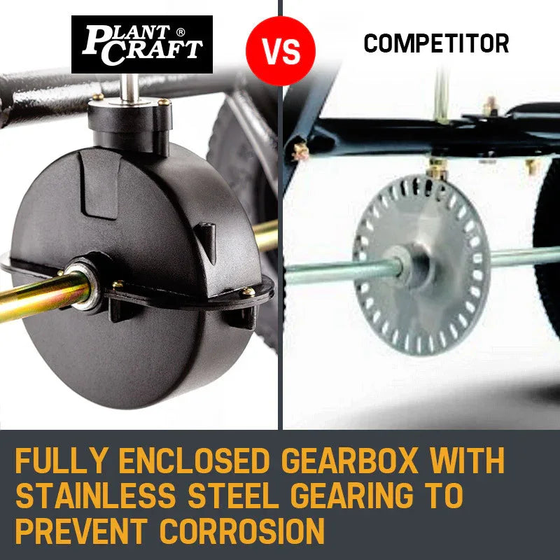 PLANTCRAFT Tow Behind Broadcast Spreader 30kg 26L Seed Fertiliser Tow Rotary - Mekamart Australia