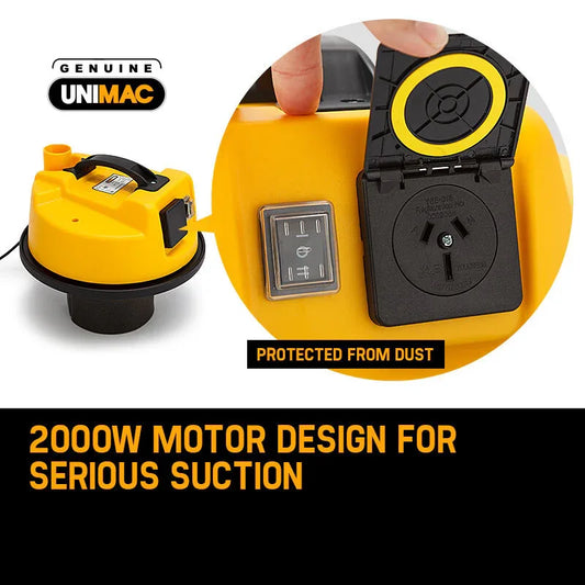 UNIMAC 30L Wet and Dry Vacuum Cleaner Blower Bagless 2000W Drywall Vac - Mekamart Australia