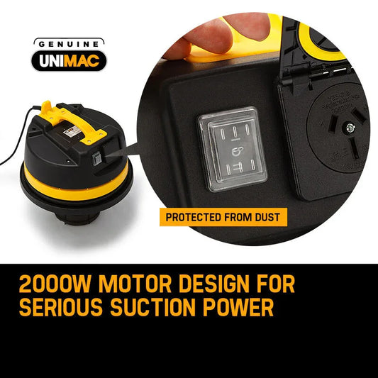 UNIMAC 60L Wet and Dry Vacuum Cleaner Bagless Industrial Grade Drywall Vac - Mekamart Australia
