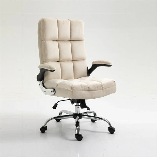 Velvet Home Ergonomic Swivel Adjustable Tilt Angle and Flip-up Arms Office Chair - Mekamart Australia