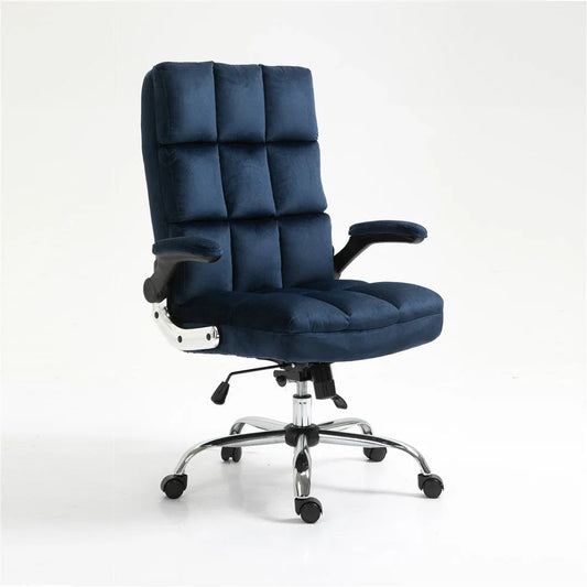 Velvet Home Ergonomic Swivel Adjustable Tilt Angle and Flip-up Arms Office Chair - Mekamart Australia