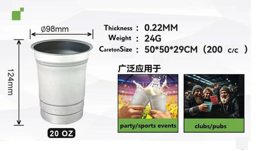 Aluminium coffee/beer cup - Mekamart Australia