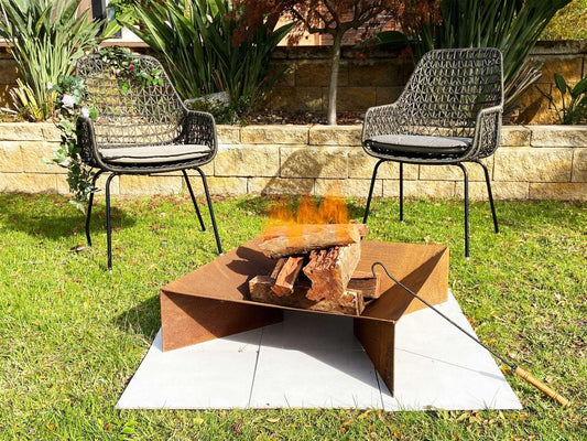 Firepit with Ash Tray with 0.11 Mild Steel" - Mekamart Australia