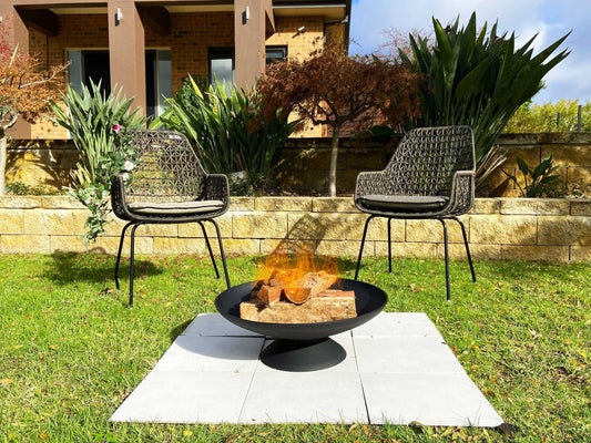 Black Lassen Cast Iron Fire Pit - Mekamart Australia