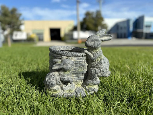 Lovers Rabbits Planter - Mekamart Australia
