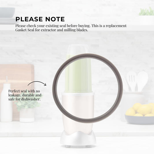 2x For Nutribullet Gasket Seal Grey Ring For 900W - Most 600W 1200W Blade