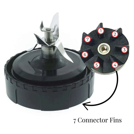 For Nutri Ninja Extractor Blade - 7 Fin Connection Replacement Blender Parts - Mekamart Australia