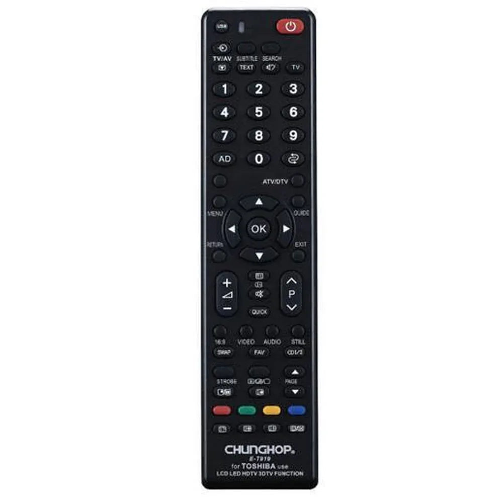 Chunghop Universal TV Remote Control Compatible with Toshiba LCD Smart HD Plasma