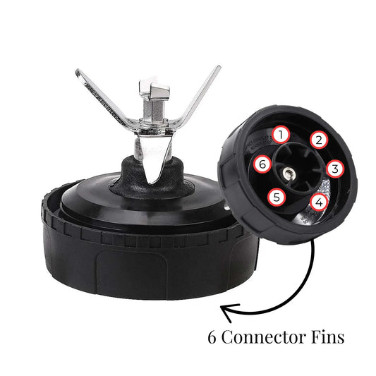 For Nutri Ninja Extractor Blade - 6 Fin Female Connection Replacement Parts - Mekamart Australia