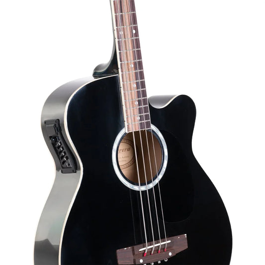 Karrera 43in Acoustic Bass Guitar - Black - Mekamart Australia