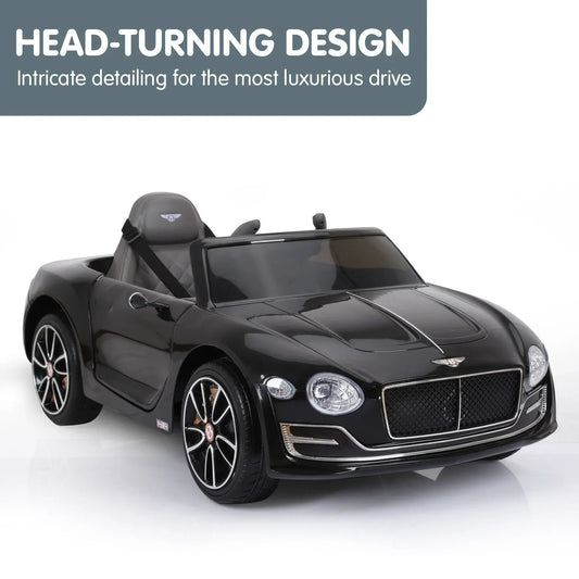 Kahuna Bentley Exp 12 Licensed Speed 6E Electric Kids Ride On Car Black - Mekamart Australia