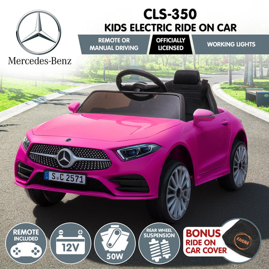 Kahuna Mercedes Benz CLS 350 Kids Electric Ride On Car with Remote Control - Pink