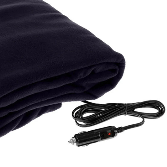 Laura Hill Heated Electric Car Blanket 150x110cm 12v - Blue - Mekamart Australia