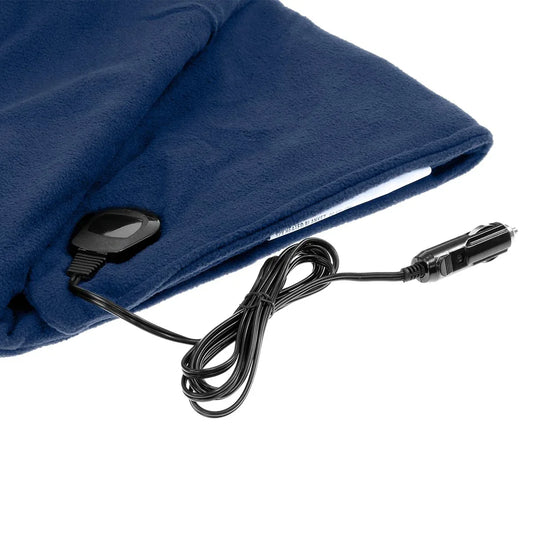 Laura Hill Heated Electric Car Blanket 150x110cm 12v - Navy Blue - Mekamart Australia