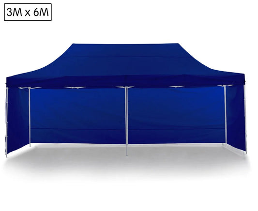 Wallaroo Gazebo Tent Marquee 3x6m PopUp Outdoor Wallaroo Blue - Mekamart Australia