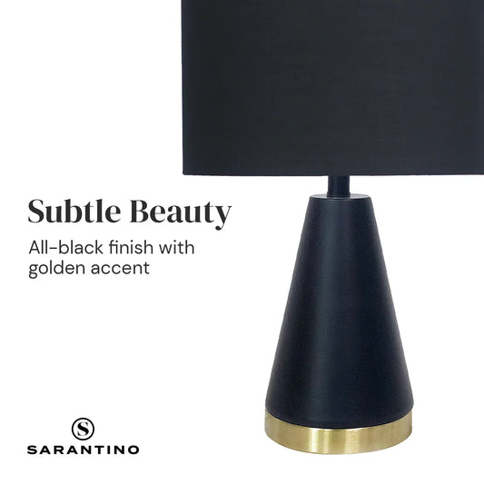 Sarantino Metal Table Lamp in Black and Gold - Mekamart Australia